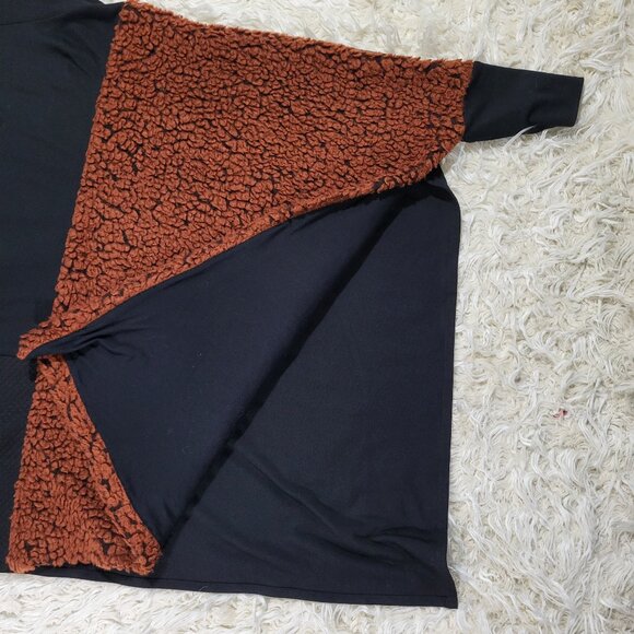 Oversized Alembika Black and Brown Women's Tunic Size S/M - Picture 10 of 11